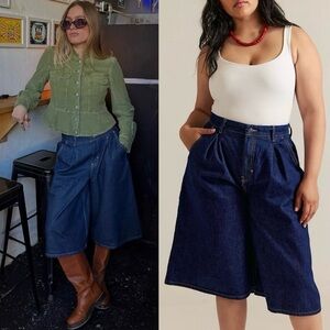 Free People CRVY Antonia Culotte Crop Size 30